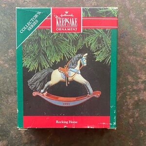 Hallmark Keepsake Ornament Collector’s Series Rocking Horse 1991. NIB VINTAGE